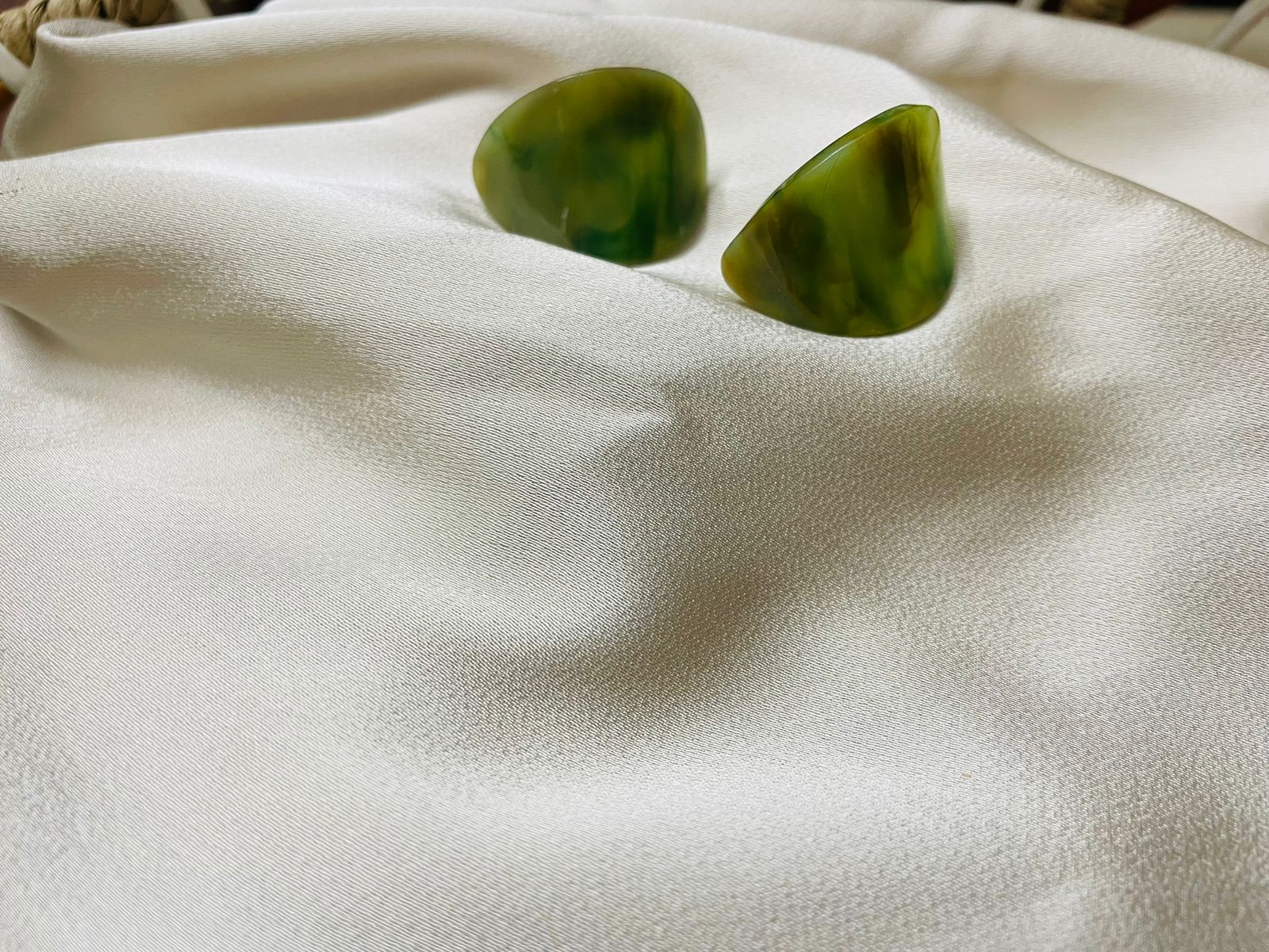 Royal Green Marble studs