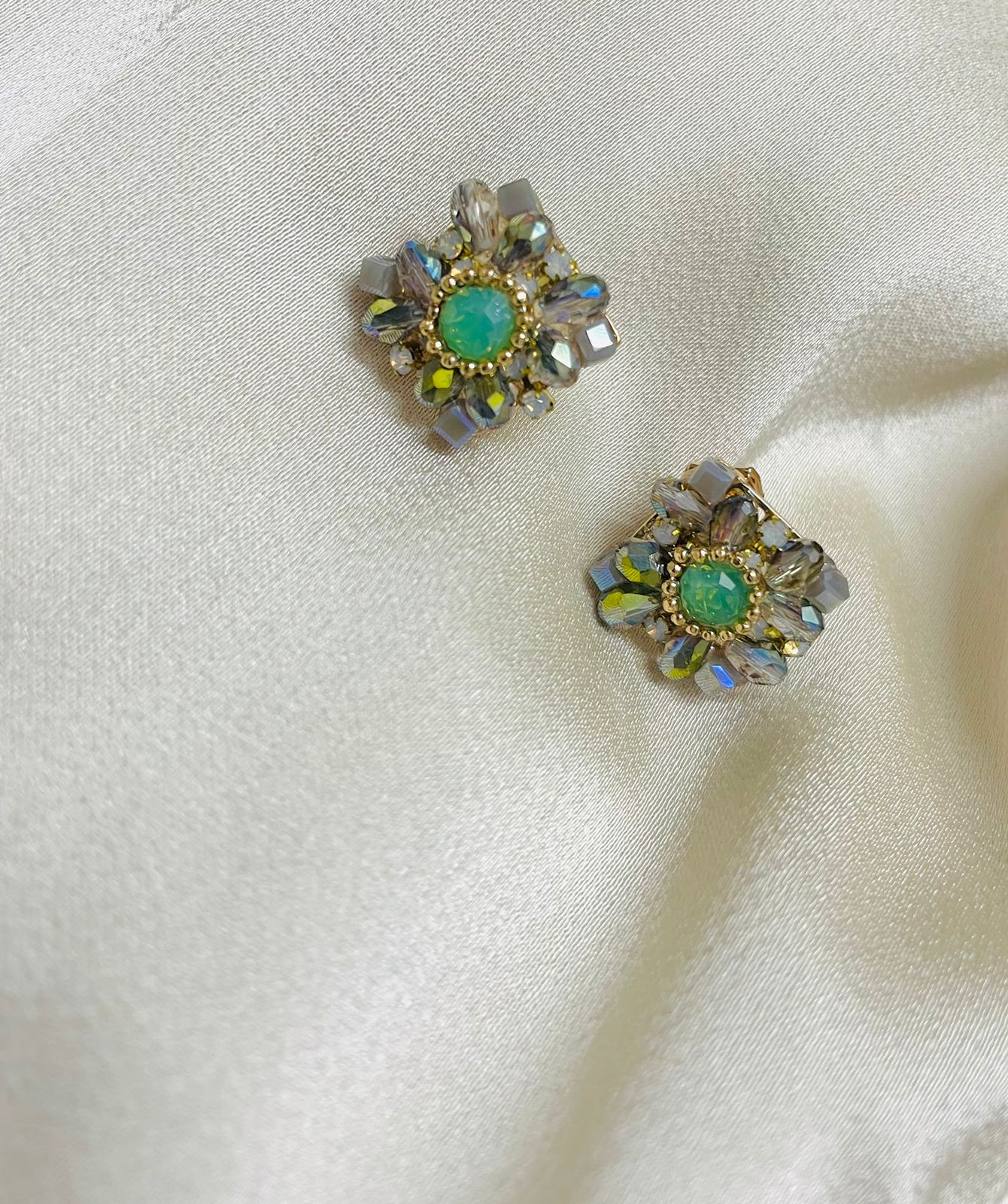 Elegant Jewel Toned Studs