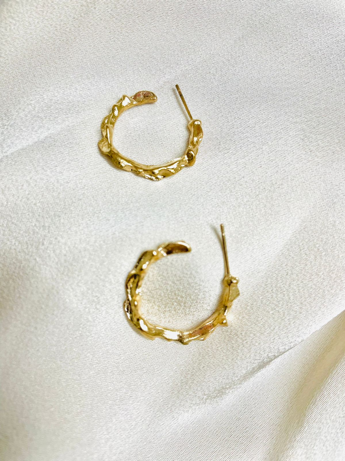 Aureate Golden Hoops Earrings